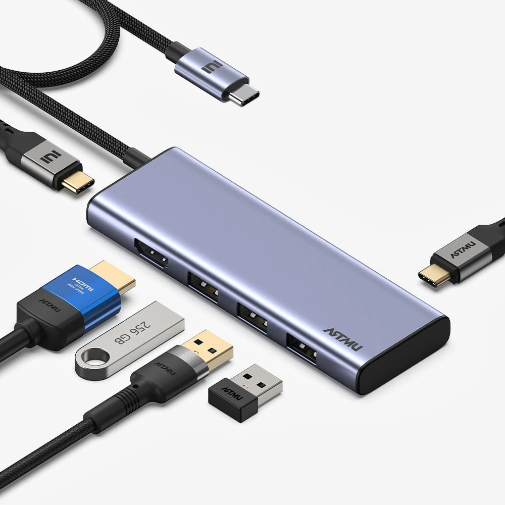 USB C타입 6in1 4K 60hz Gen2 10Gbps 멀티 허브 MH320 실제 상품 이미지