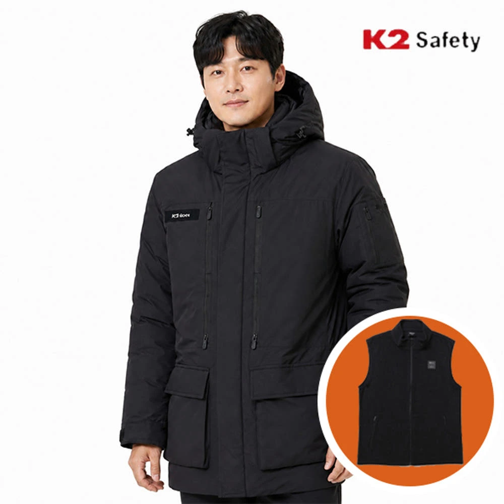 K2 세이프티 남자 패딩 21JK-F103가볍고 따뜻한 겨울 작업복 겸용 남성 점퍼 솔직 분석